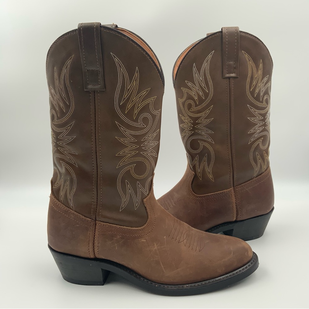 Laredo Men’s Lea Vamp Fox Casual Cowboy Boots. Size 8.5.